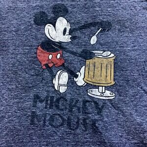 Mickey Mouse Beat The Drums T-Shirt Adult Large Vintage Style Soft Tee
